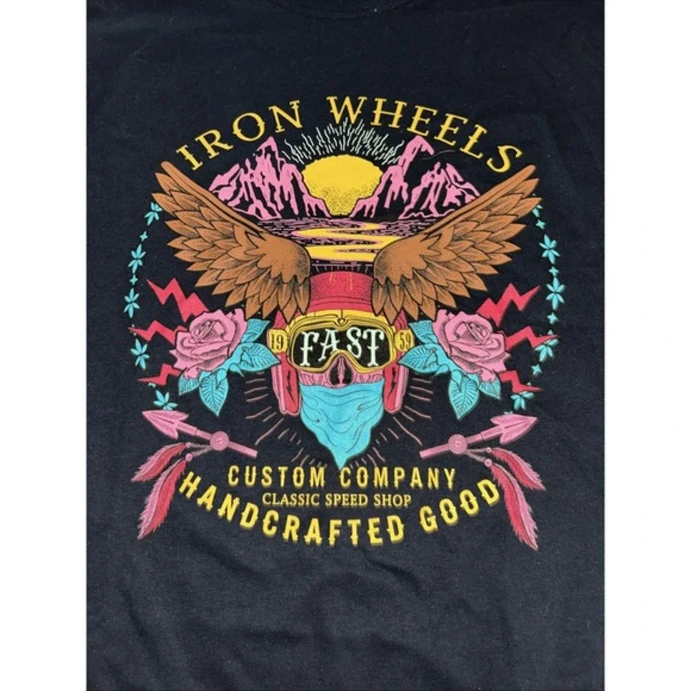 Iron Wheels Tshirt New Medium